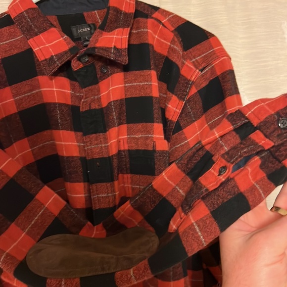 J. Crew flannel with elbow pads - Picture 4 of 4